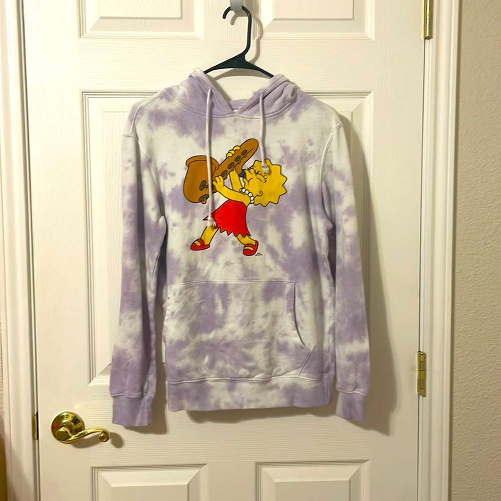 A Simpsons hoodie that is very soft and very warm.